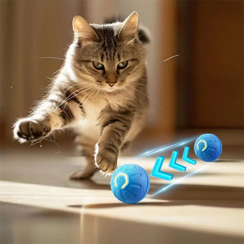 Electronic Interactive Smart Dog Toy Ball - USB Rechargeable Automatic Bouncing Pet Toy for Puppies and Cats, Ideal Birthday Gift