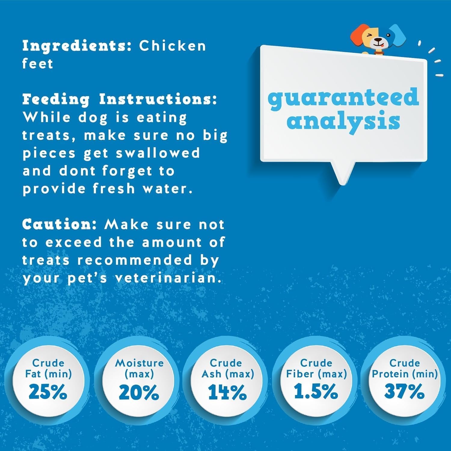 Dried Chicken Feet Dog Treats | 100% Natural, Fully Digestible, High-Protein Dehydrated Treats for Joint Support (20-Pack) - Cost-Effective Alternative to Duck Feet and Pig Ears