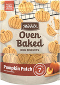 Oven-Baked Natural Dog Treats - Crunchy Pumpkin Patch Biscuits Made with Real Pumpkin, Crafted in Small Batches with Only Seven Ingredients