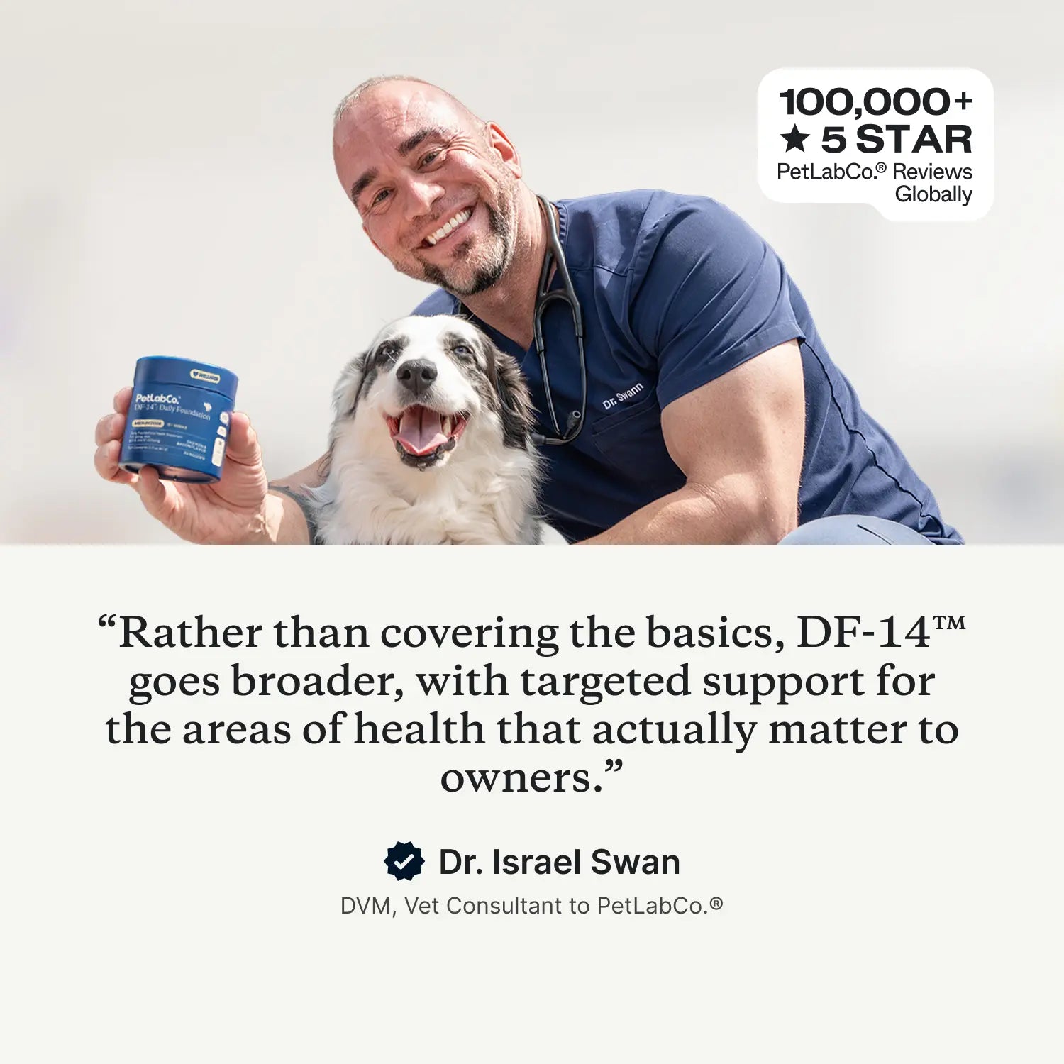 DF-14 Daily Foundation: 14-In-1 Multifunctional Dog Supplement Powder - Longevity Support Made Simple with One Easy Daily Scoop