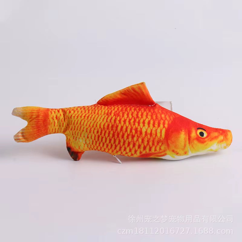 Interactive Plush Catnip Fish Toy - 3D Simulation Cat Toy for Engaging Playtime