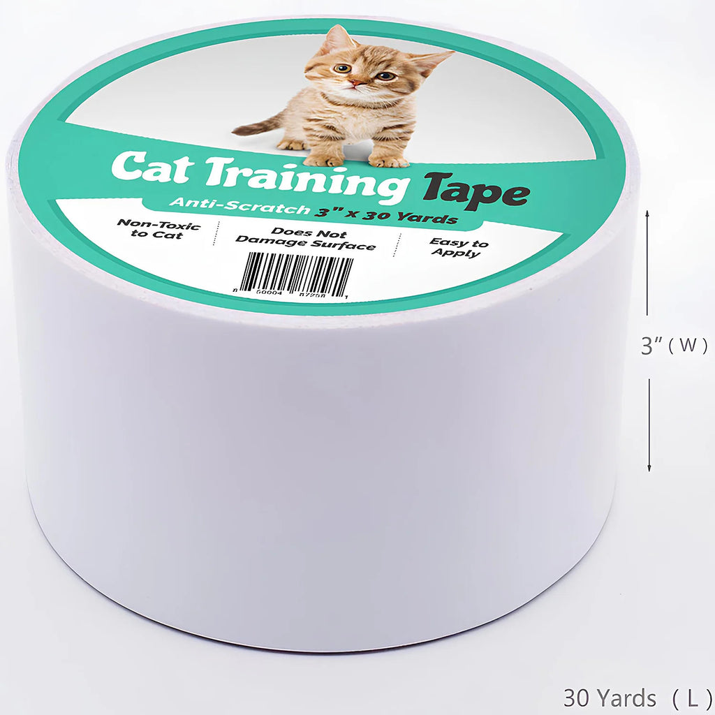 Anti-Scratch Cat Training Tape for Furniture Protection (3" x 30 Yards)