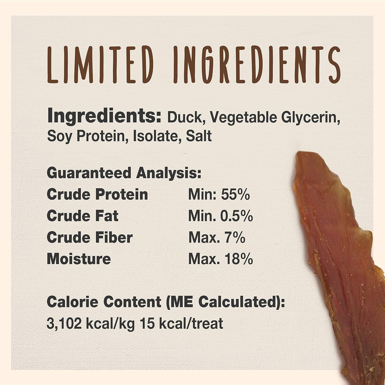 Gourmet Duck Breast Dog Jerky Treats, 28 Oz | Premium Real Duck, High-Protein Natural Dog Treats for Training, Suitable for Small and Large Breeds