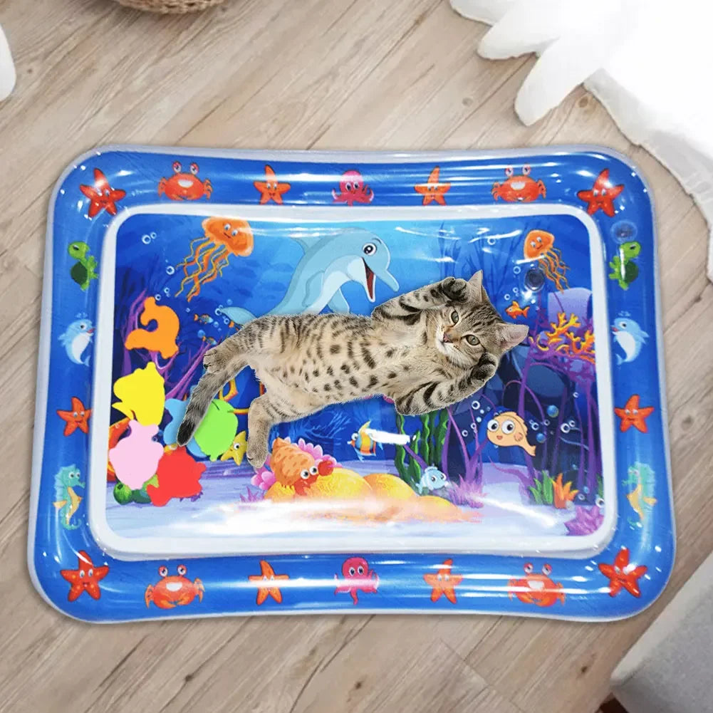 Thickened Sensory Water Mat for Cats - Cooling and Cleaning Accessory for Pets