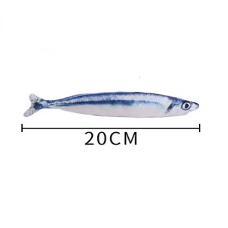Interactive Plush Catnip Fish Toy - 3D Simulation Cat Toy for Engaging Playtime
