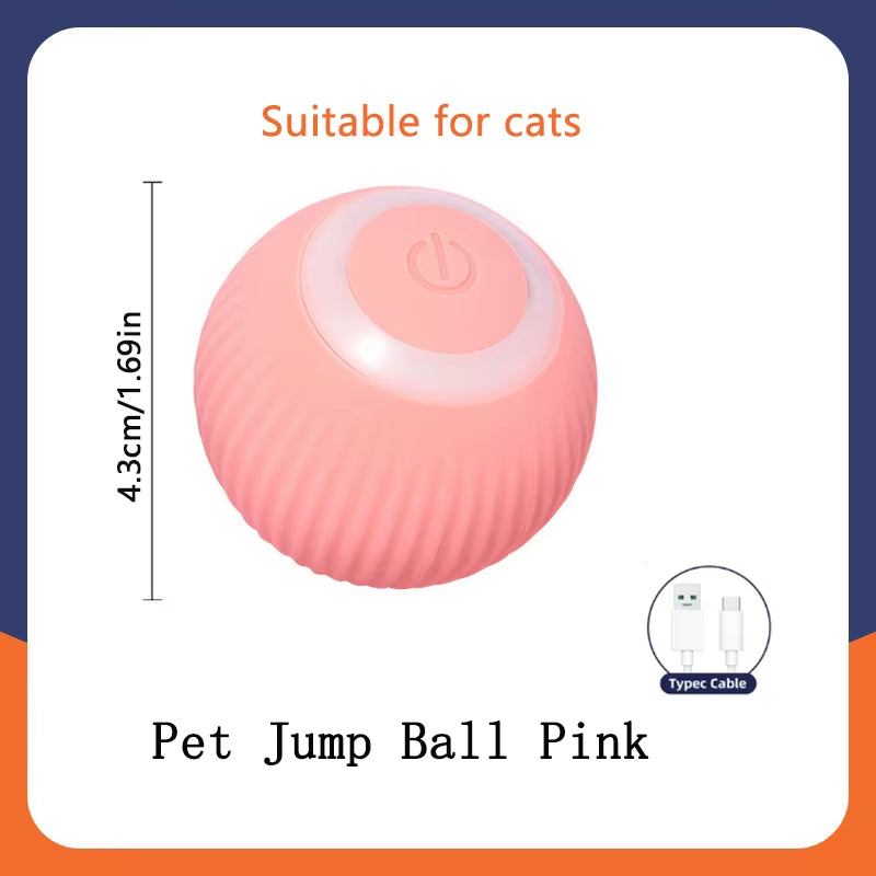 Electronic Interactive Smart Dog Toy Ball - USB Rechargeable Automatic Bouncing Pet Toy for Puppies and Cats, Ideal Birthday Gift