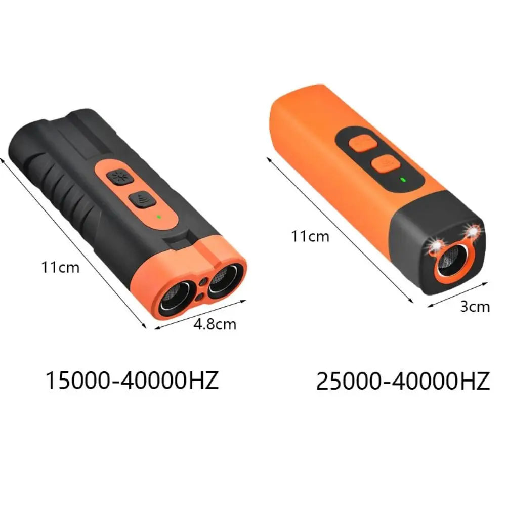 Ultimate Rechargeable Ultrasonic Dog Repeller with LED Flashlight - Effective Anti-Barking Training Tool