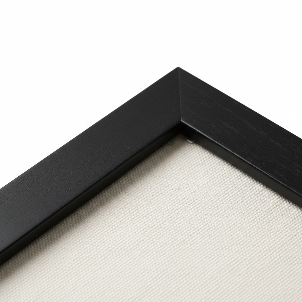 Black frame close-up