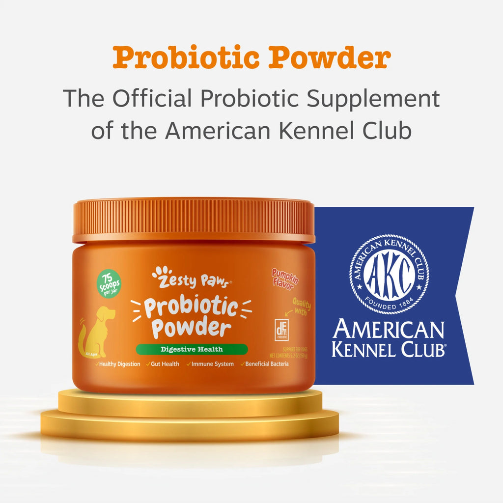 Probiotic Powder Supplement for Dogs, Pumpkin Flavor, 150g