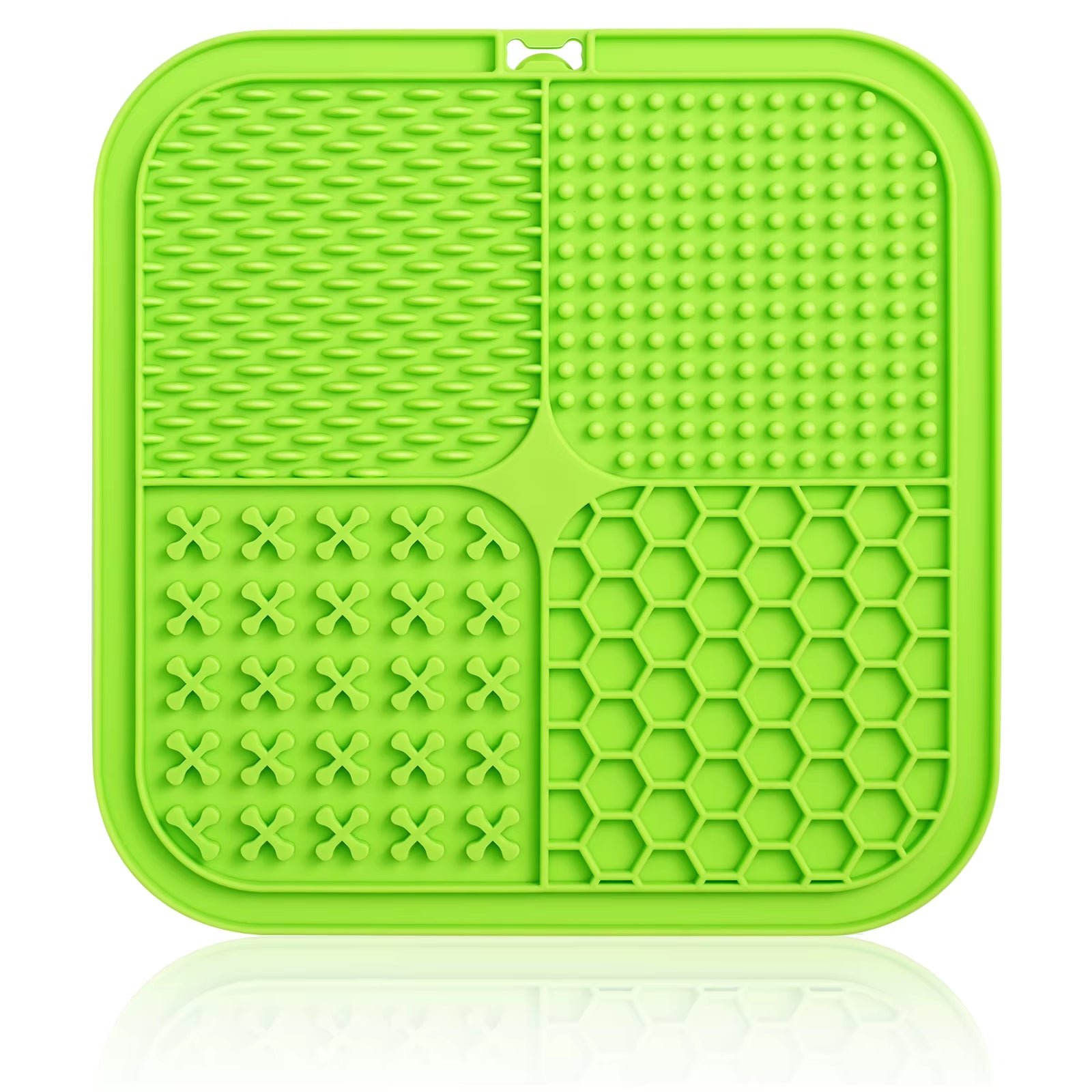 Dog Lick Mat with Suction Cups - Slow Feeder for Pet Anxiety Relief and Training with Food, Yogurt, and Peanut Butter